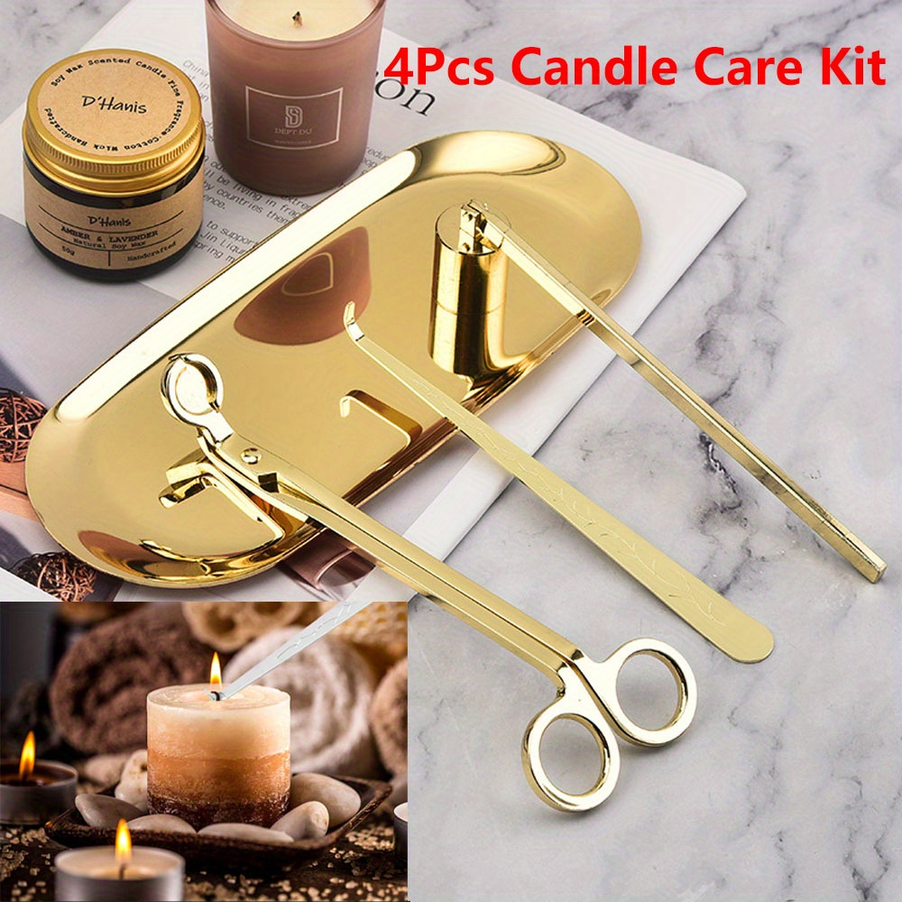 Home Barber - 4pcs/set Luxury Candle Care Kit Stainless