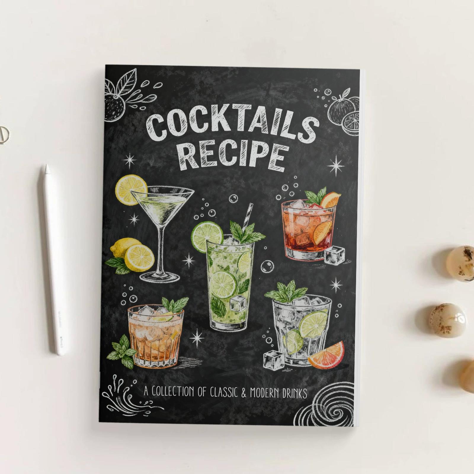Cocktail Recipe Book - Classic and Modern Cocktails Recipe Book,