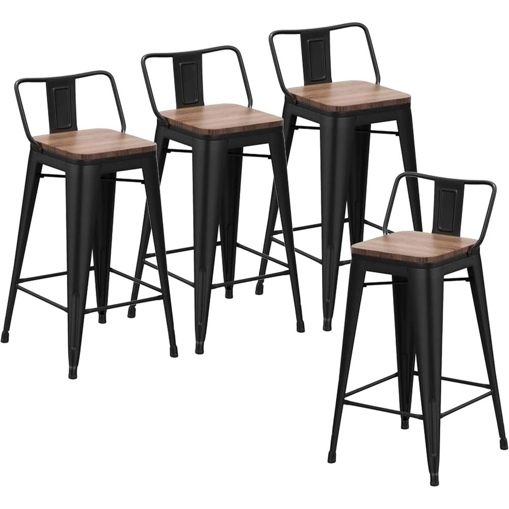 Home Bar And Counter - 24 Inch Bar Stools Set o