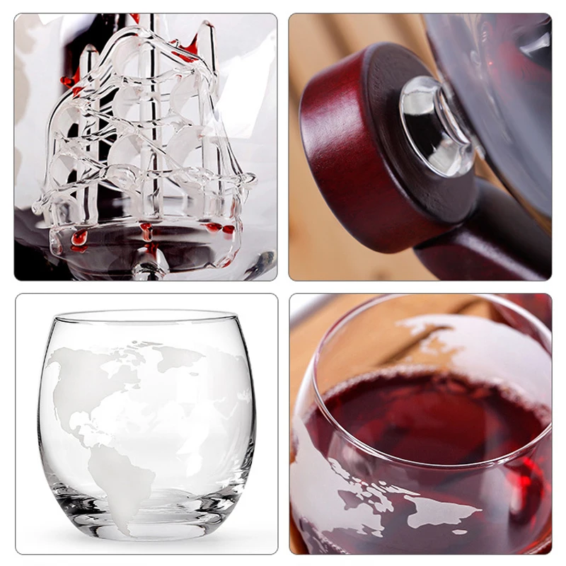 Whiskey Decanter Globe Wine Gl - огляд і ціна Decanter Globe Set