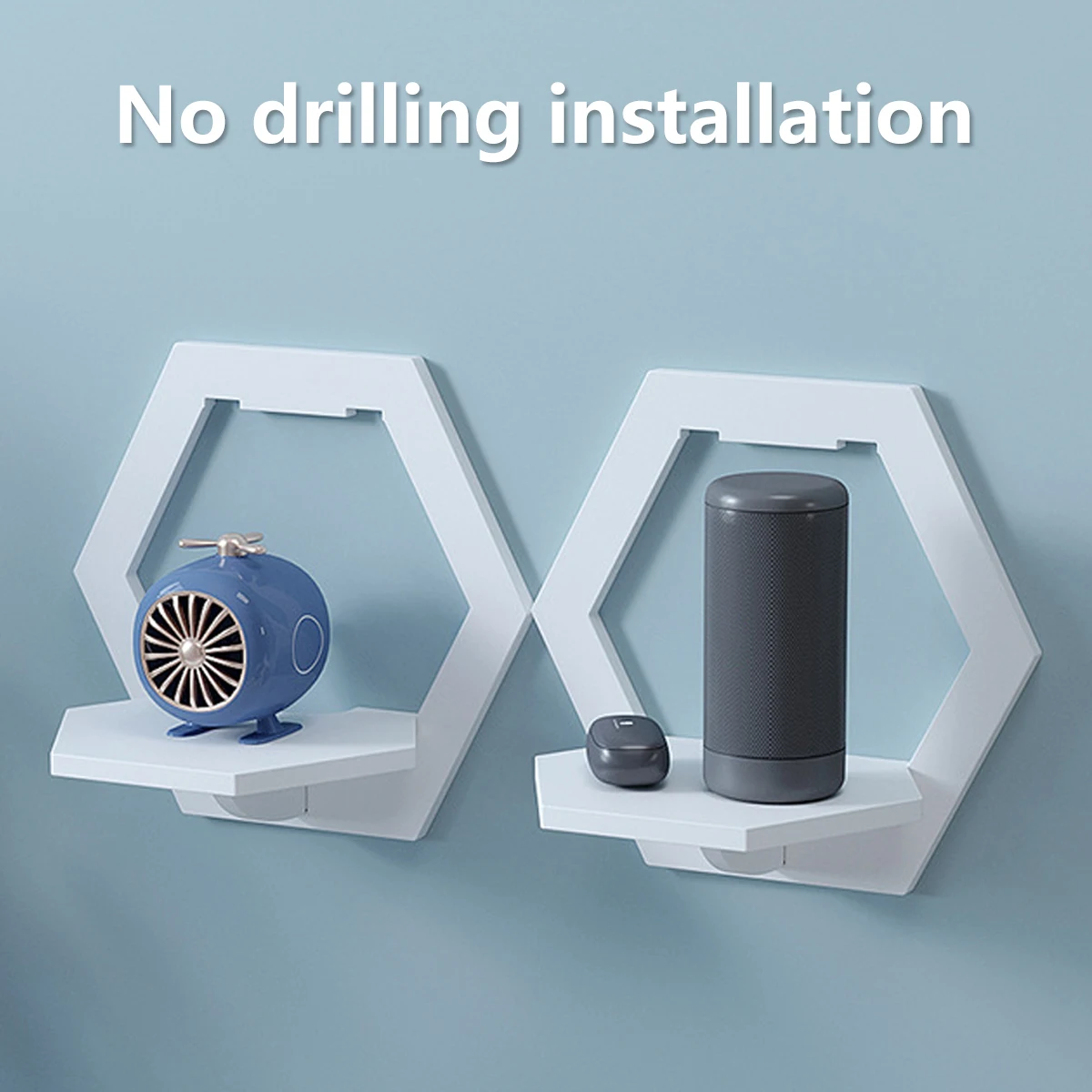 3Pcs Hexagon Wall Shelf Punch  - огляд і ціна Home Bar Shelf