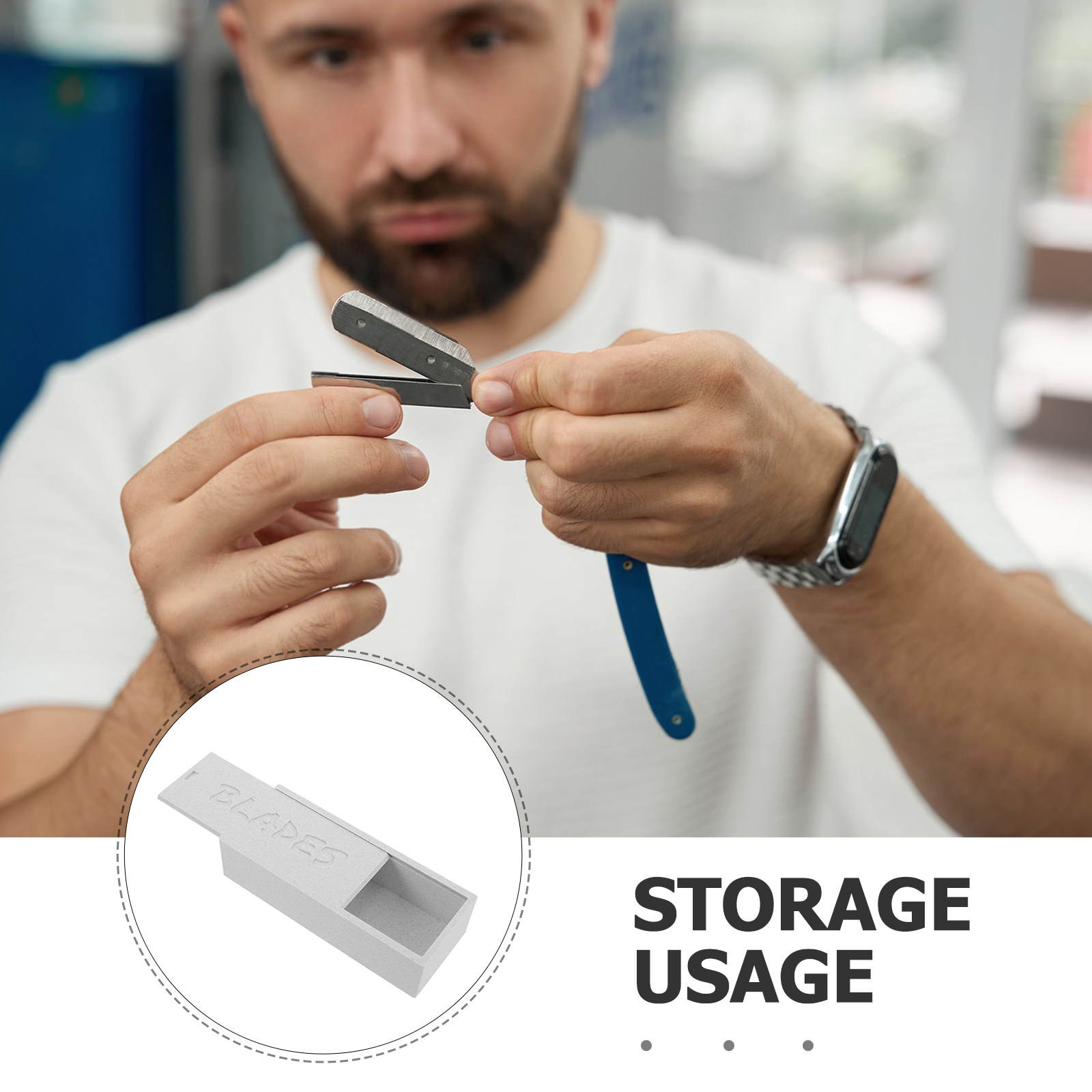 White Double Compartment Blade - огляд і ціна Home Barber