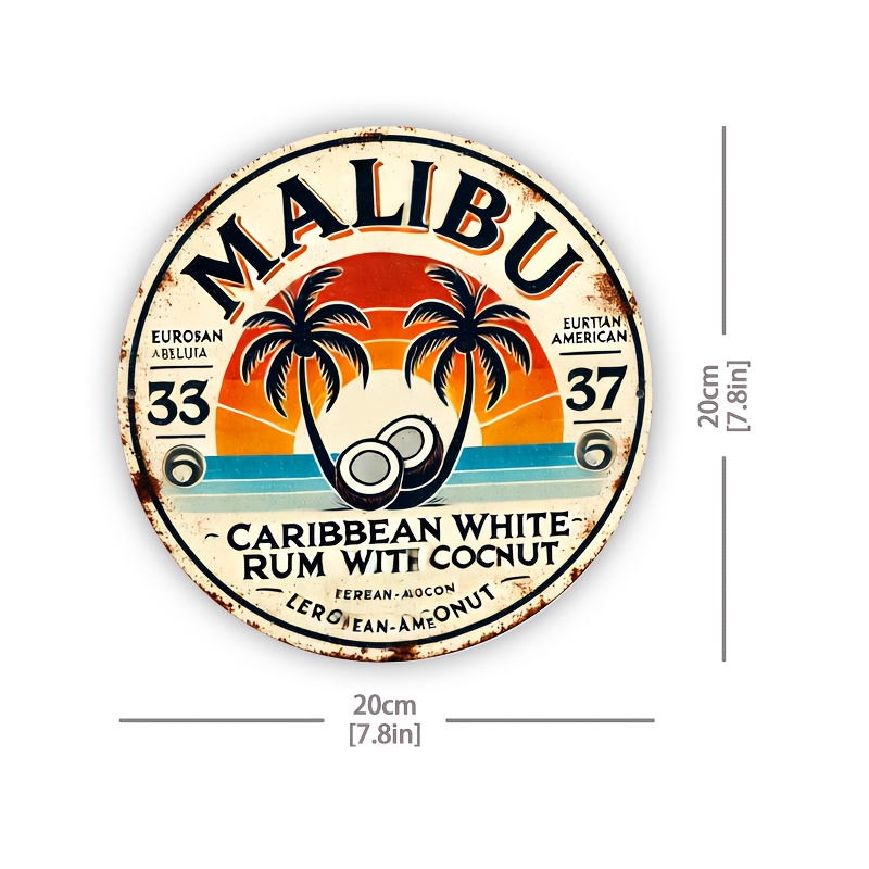 Vintage Malibu Rum Coconut Alu - огляд і ціна Home Bar Accessories