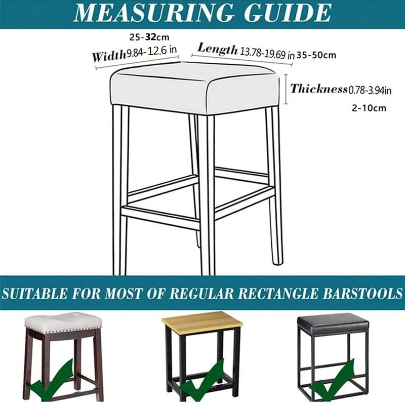 1/2pcs Bar Stool Cover Elastic - огляд і ціна Home Bar Seating