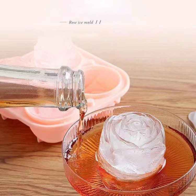 3D Rose Ice Molds 4 Holes Ice  - огляд і ціна Ice Mold Sphere