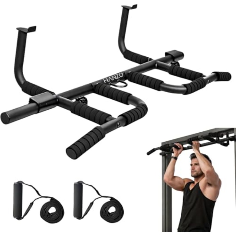 Doorway Pull Up Bar Set with S - огляд і ціна Home Bar And Gym