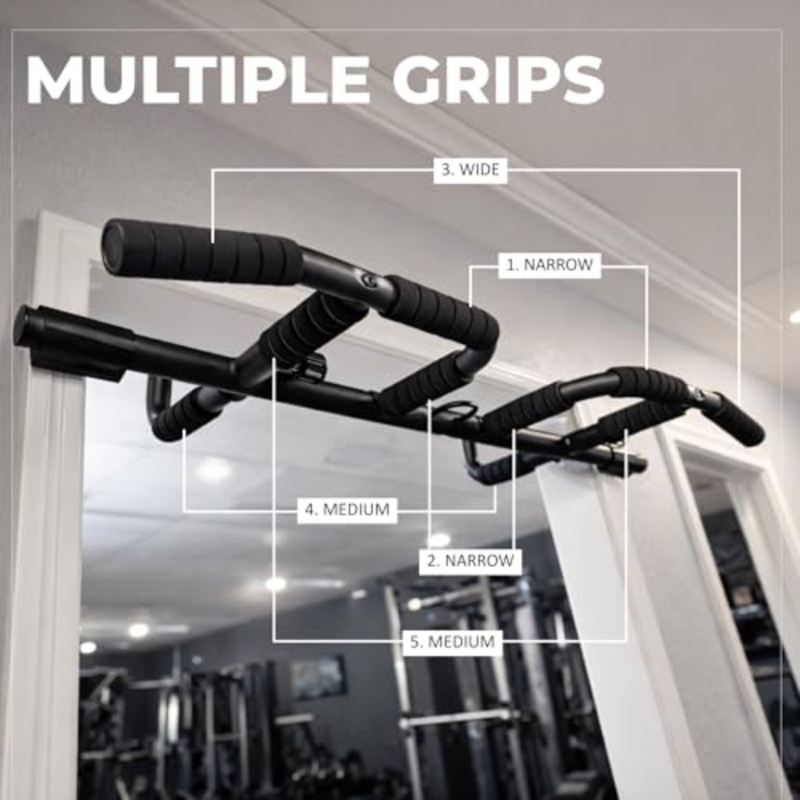 Doorway Pull Up Bar Set with S - огляд і ціна Home Bar And Gym