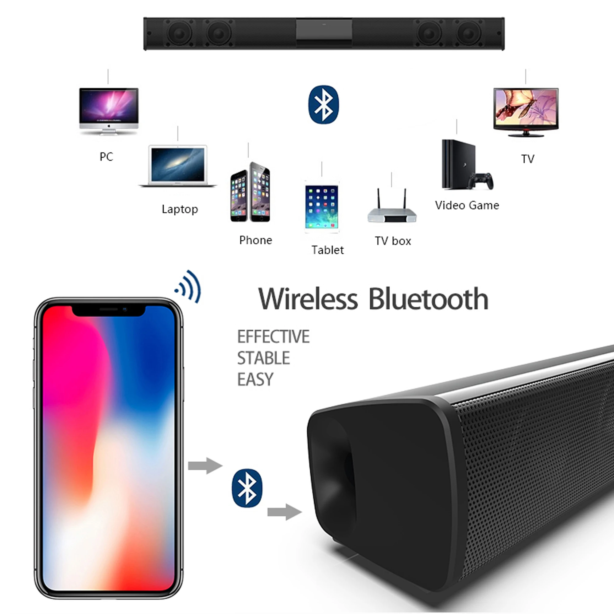 40W High Power Soundbar for TV - огляд і ціна Home Bar And Theater