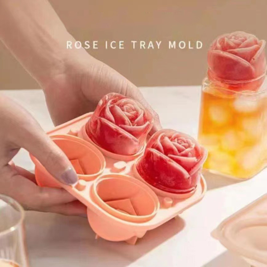 3d rose silicone ice molds 4-h - огляд і ціна Ice Mold Sphere