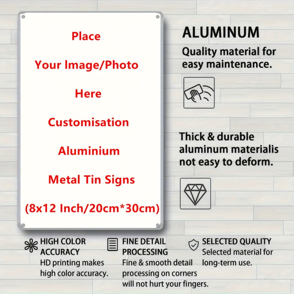 1pc Custom Aluminum Tin Sign 8 - огляд і ціна Home Bar Signs